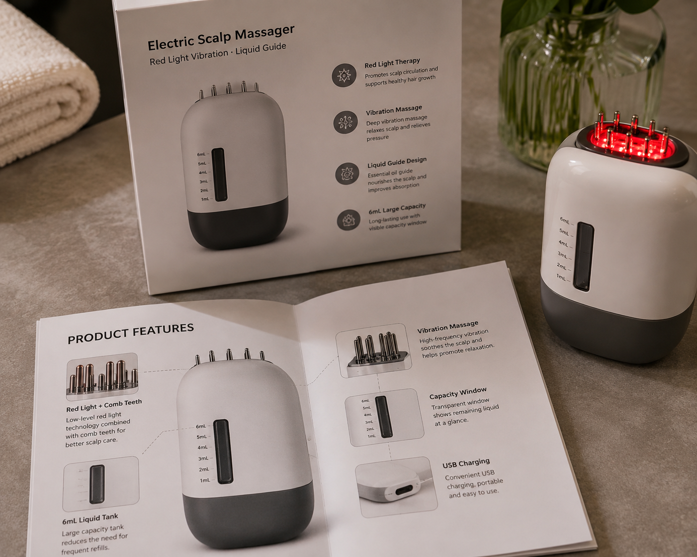 FollicleLux Scalp Renewal Therapy Massager